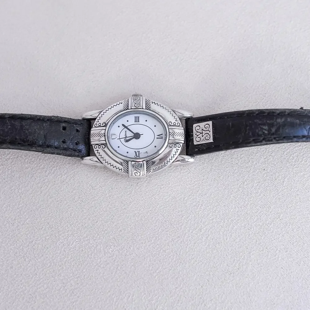 Brighton Moscow Watch Oval Face Vintage Retired Leather Band Working 7" - Picture 7 of 7